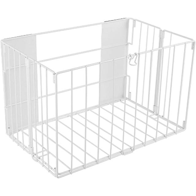 TEMU 【洗濯機上部収納】金属製 磁気折りたたみ 洗濯かご - 高耐久 折りたたみ式 収納 磁気ドア留め、省スペース モダンなデザイン バスルーム、シャワー、ランドリールームに最適 - 多目的 丈夫な金属構造