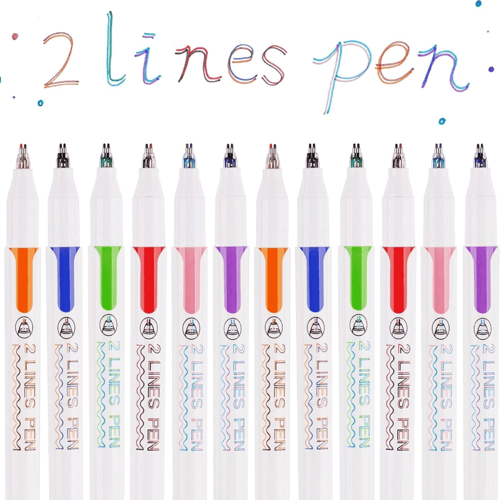 TEMU Suministros de Oficina, 6/12 Piezas Bolígrafos Punta, Colores Surtidos, Rotuladores para Contornar, Bolígrafos , Plumas para Dibujo 3D, Marcadores de Línea , Esenciales para y , Temporada