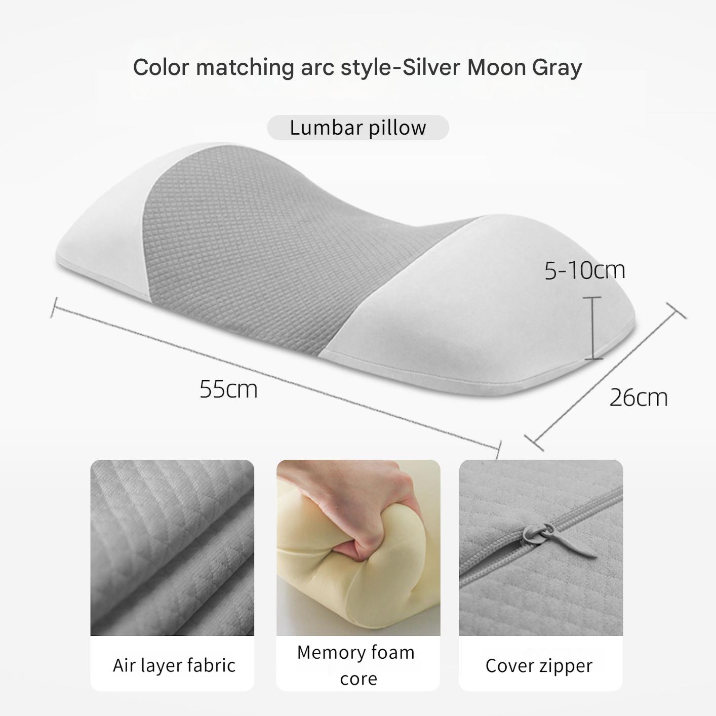 TEMU Ergonomic Deep Sleep Lumbar Support Pillow- Medium , Machine Washable, Lumbar Back Support, Lumbar Pillow, Back Support Pillow, Lumbar Support Pillow, Back Lumbar Pillow