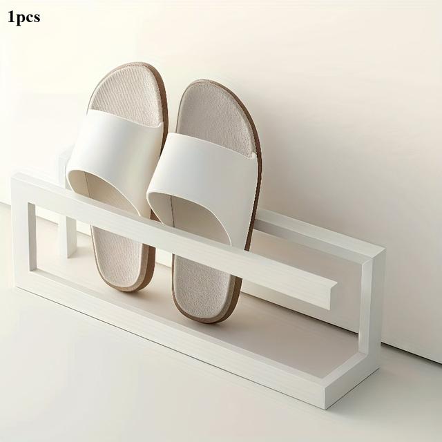 TEMU 1pc Freestanding Shoe Rack, Room Decor, Home Decoration In Black And Gray Colors, Suitable For Entryway, Living Room, Bedroom Use