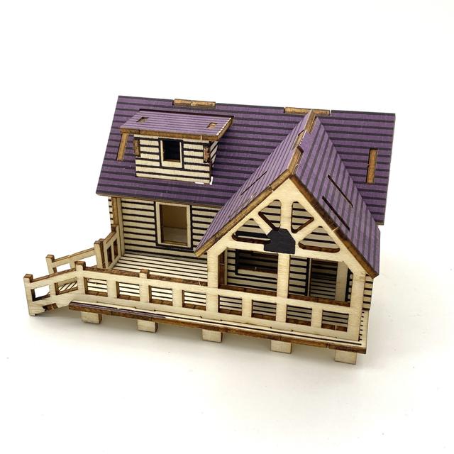TEMU 3d Villa Model, Diy Cottage Building Model, Used For Home Decoration, Office Decoration, Birthday Gifts, Christmas And Halloween Gifts, The