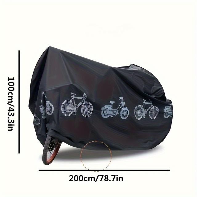 TEMU All Weather Bike Cover - Heavy Duty Eva For Ebikes/bicycles, Uv And Frost Resistant
