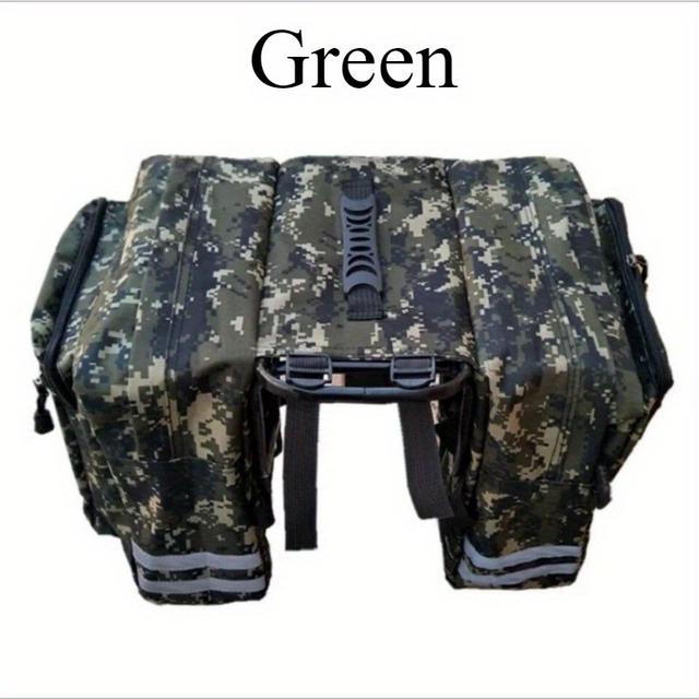 TEMU 1pc Large Bike Bag Mountain Bike Rack Bag Multifunction Road Bicycle Pannier Double Side Rear Seat Trunk Bag