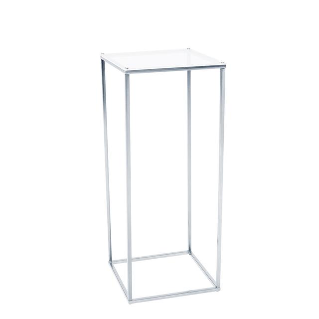 TEMU Wedding Decoration With A Detachable And Acrylic Board In Silvery Color, Measuring 25*25*60cm.