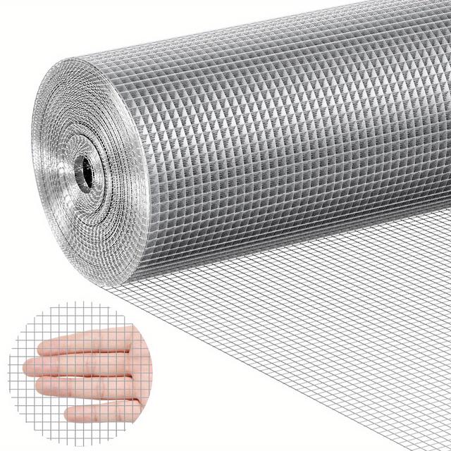 TEMU Vevor Hardware Cloth, 1/4 Inch 36in X 50 Ft 23 Gauge, Hot Dipped Galvanized Wire Mesh Roll, Chicken Wire Fencing, Wire Mesh For Rabbit Cages, Garden, Small Rodents