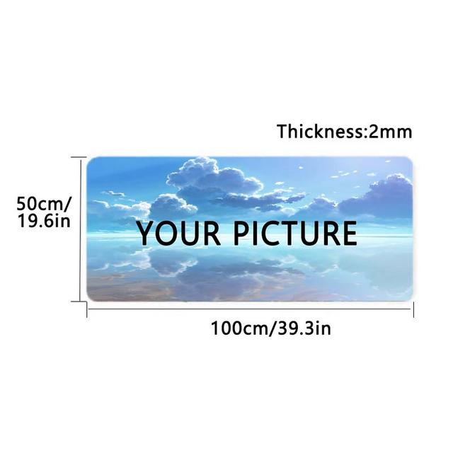 TEMU 1pc Personalized Mouse Pad | Popular Large Size | Customizable Name/text | Suitable For Office And Games | Thickness 2mm | Perfect As A Gift For Computer Game Keyboard Pad