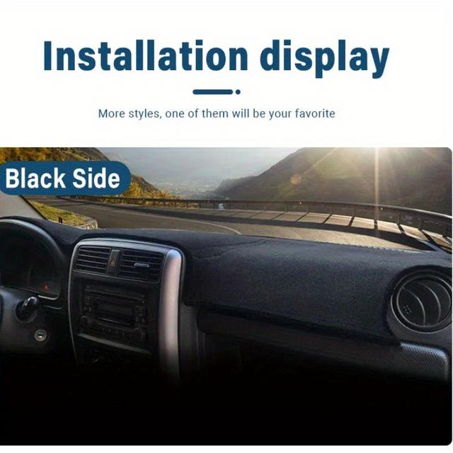 TEMU Dashboard Cover Mat Designed To Block Sunlight, Featuring Anti-uv And Non-slip , Suitable For Models From 1998 To 2018