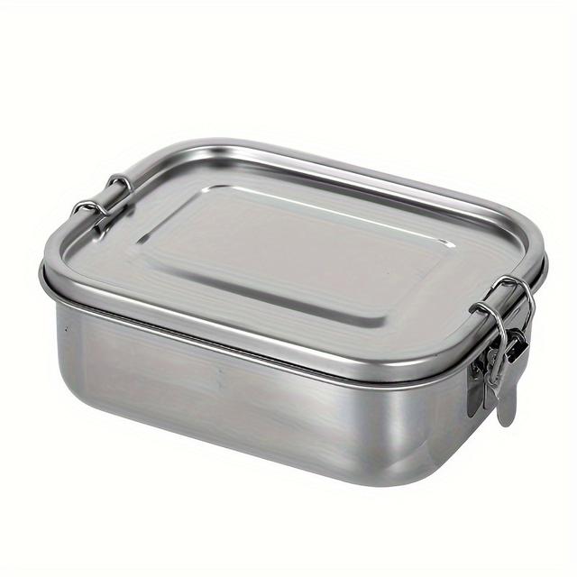 TEMU 304 Edelstahl Isolierte Lunchbox - Leichte, Tragbare Quadratische Bento-Box mit Verschlussdeckel, Ofen- & Kühlschrankgeeignet für Schüler, Büro und Reisen – Langlebige Gesundheitsmahlzeit-Dose