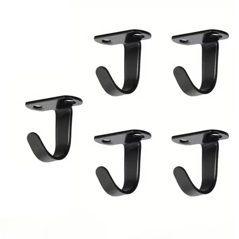 TEMU 5-pack Stainless Steel Hooks, Coat Hooks, Over-the-door Hooks For Wardrobes And Cabinets
