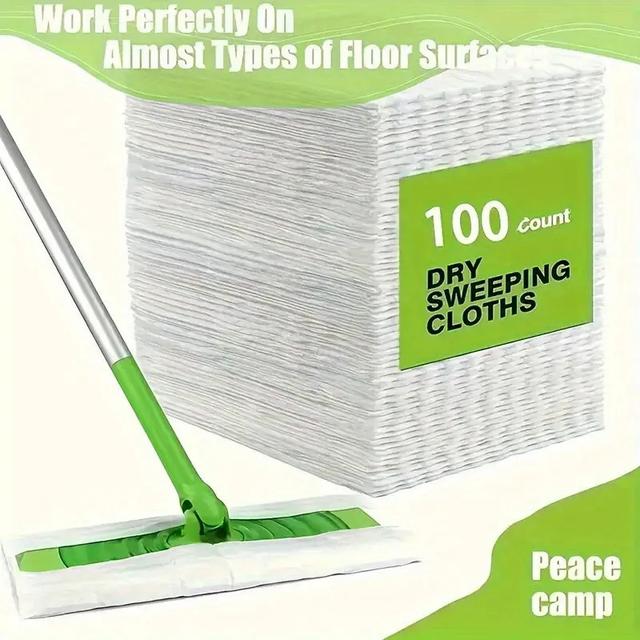 TEMU 30 Count Disposable Dry Mop Pads For Floor Cleaning - , High Absorbency, Ideal For Pet Hair & Dust, , Pet Hair Cleaning Supplies|floor Cleaning Essentials| Cloth