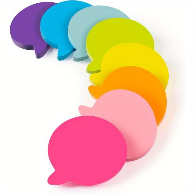 TEMU 304pcs Bubble Sticky Notes 3x3in, 8 Pads, Bright Adhesive Post, Clean Removal, 38 Sheets/pad