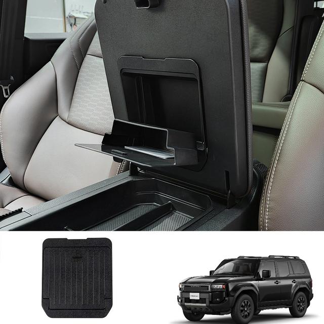 TEMU صندوق تخزين مخفي لمسند الذراع لتويوتا برادو LC250 لعام 2024 - متوافق مع القيادة على اليسار/اليمين، مع حجرة مخفية، قطعة غيار لسيارة برادو LC250 SUV