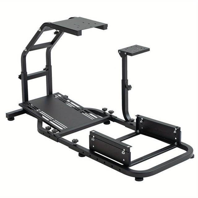 TEMU Verstellbares Rennsimulator-Cockpit mit robustem, verstellbarem Lenkradrahmen, ergonomischem Design & stabiler Konstruktion - Kompatibel mit /G29//, , Lenkrädern (Lenkrad, Pedale)