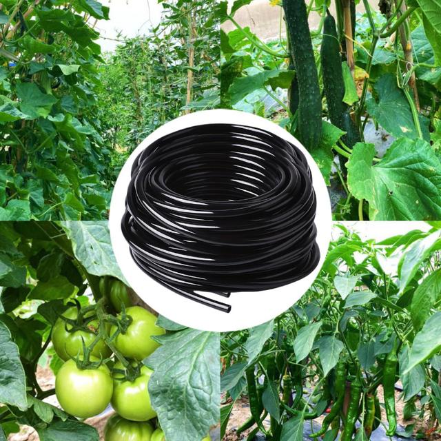 TEMU 200ft Polyethylen-Tropfenzuflussrohr mit 1/4"-Gewinde - Leeres Verteilungsrohr für Tropfenzufluss-Systeme, ideal für Gartenarbeit in engen Räumen, für alle Jahreszeiten geeignet, PVC-Material