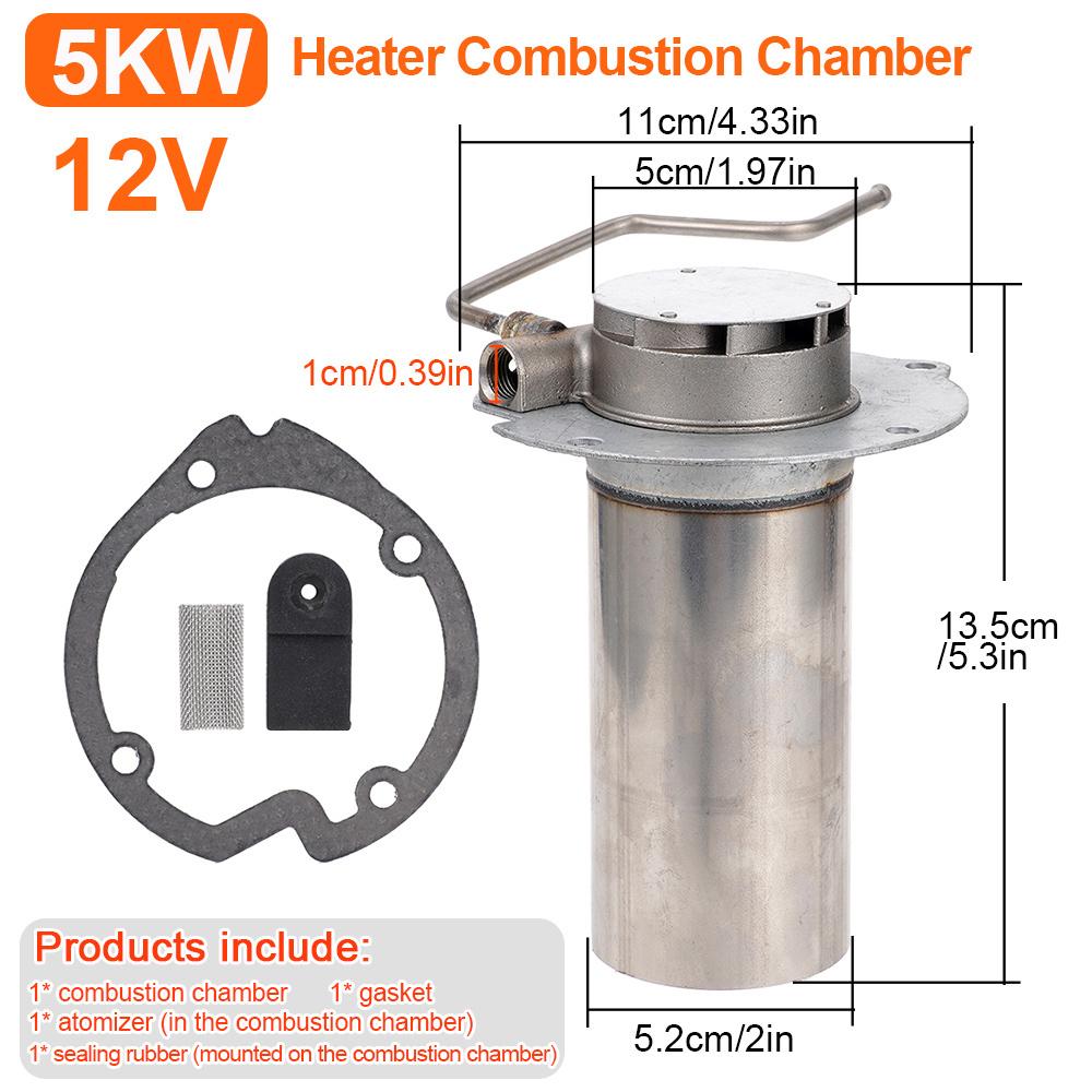 TEMU 5kw Air Parking Heater Combustion Chamber With Gasket For Car Truck Van Heater Accessories