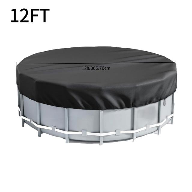 TEMU Cobertura Redonda para Piscina de Jardim, Adequada para Uso nas , com Opções para Banheiras e Disponível em Tamanhos
