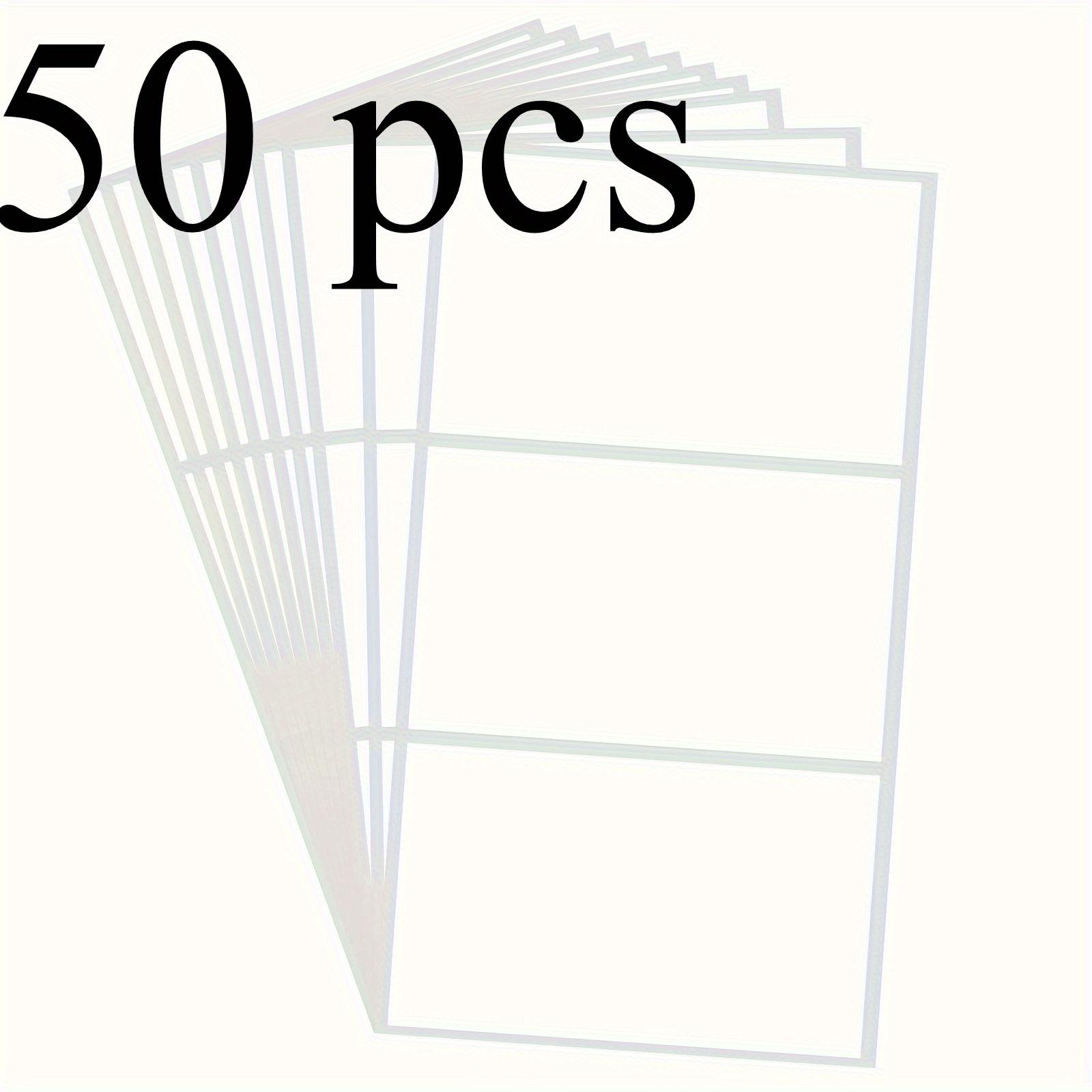 TEMU 102x61mm Blank Synthetic Paper Adhesive Label, Synthetic Paper Material, Removable, Non-tearable, No Residue, 4x2.4 Inch Specification Label, Universal Model