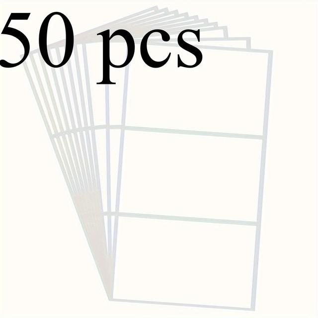TEMU 102x61mm Blank Synthetic Paper Adhesive Label, Synthetic Paper Material, Removable, Non-tearable, No Residue, 4x2.4 Inch Specification Label, Universal Model