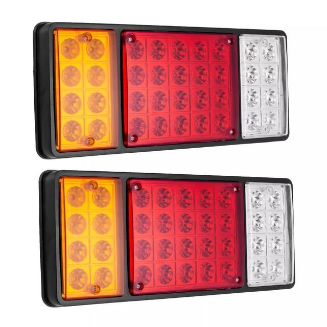 TEMU 2pcs 12v White+yellow+ Led Light Universal For , Trailers, Truck, Boat, Without Battery