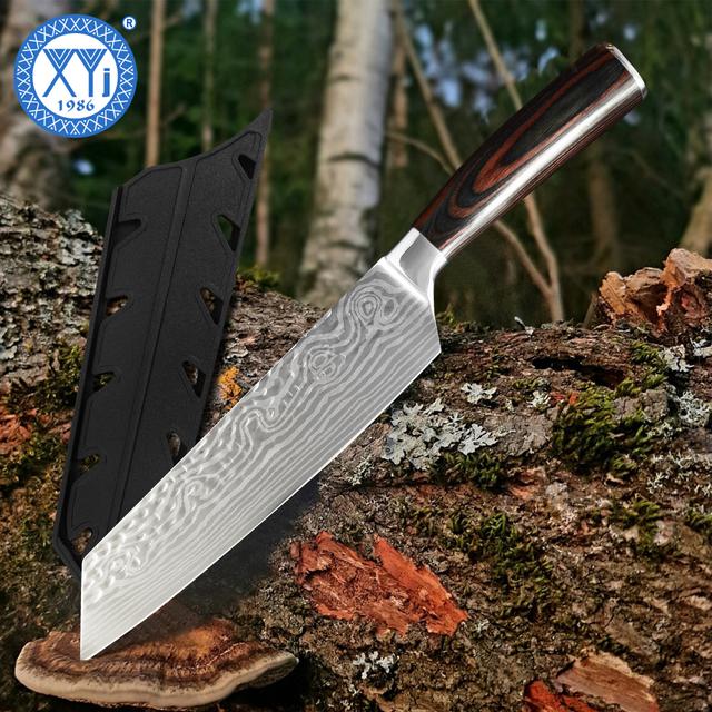 TEMU 8-inch 's Knife With Guard - Stainless Steel, Blade Slicing & Dicing - , Gifts For On Christmas, Valentine's, Father's Day