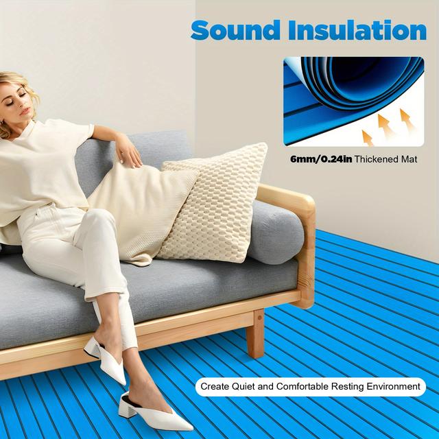 TEMU Ein EVA Bodenmatte 35,4 x 94,5 Zoll EVA-Schaum Yacht Teak-Deckplatte Selbstklebend Rutschfest für Auto Marine Boot, Hochleistung Gutes Geschenk Langlebig Neu