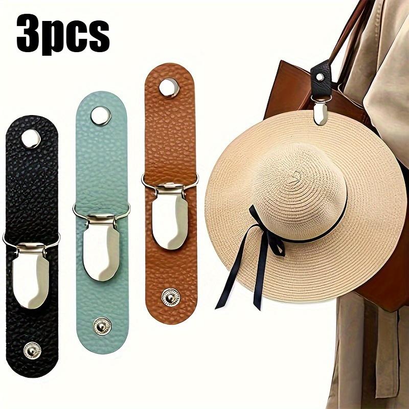 TEMU 3pcs Mixed Metal Hat Clip, Suitable For Handbags, Backpacks, Suitcases, Travel Outdoor Camping Hiking Hat Fixing Clip