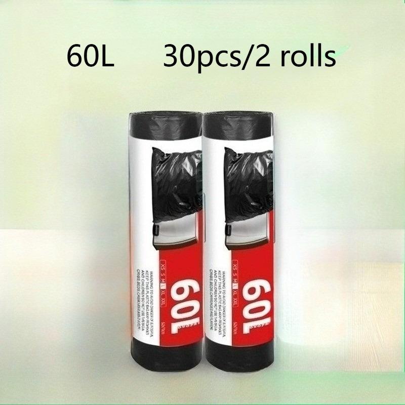 TEMU 100l/ 60l/ 30l Of Thickened Large-sized Trash Bags, Suitable For Kitchens, Hotels, Yards, And Gathering Places As Portable Trash Bags