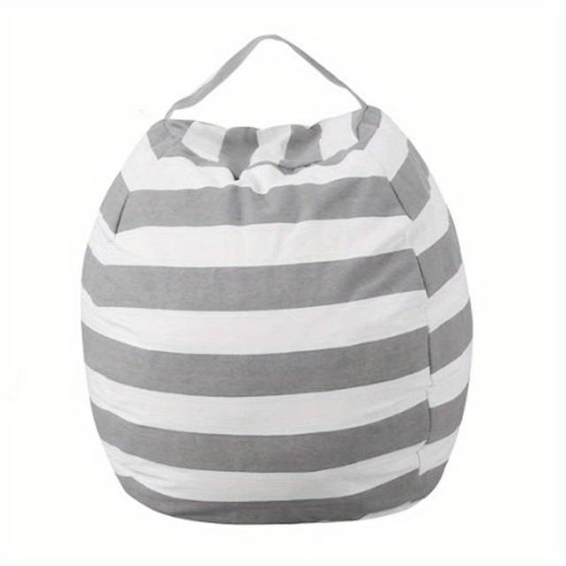 TEMU 1個 プラッシュトイ収納バッグ – ティブな丸型ボールデザイン、大容量キルト＆旅行用衣類ポーチ、荷物整理ポーチ、お部屋収納、なポーチ、柔らかいプラッシュ、洗濯機対応、ストレージソリューション、キャリー全能バッグ、家族旅行必須アイテム