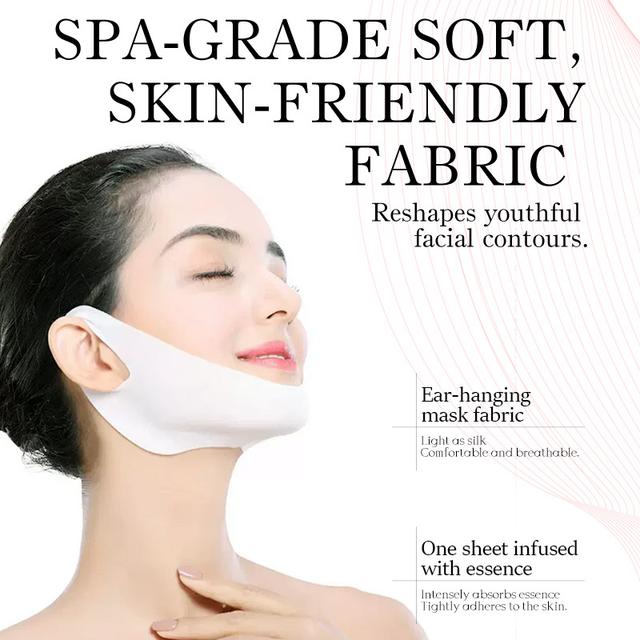 TEMU Enkel förpackning med återanvändbar V- uppstramande mask för en sval och | design ansiktsverktyg