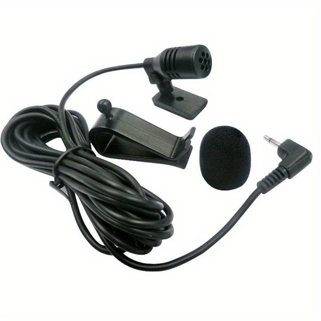 TEMU 1 Stück einsetzbares kabelgebundenes Auto-Mikrofon mit verstellbarem Winkelclip - ABS-Harz-Verstärker mit einem , Plug-and-Play-Fahrzeuglautsprecher-Kit, keine Batterie erforderlich