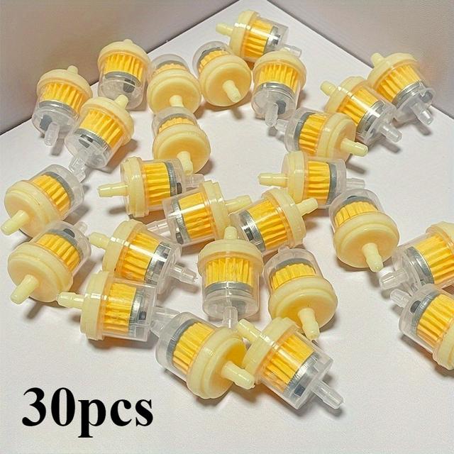 TEMU 30pcs Professional Universal Gasoline Fuel Filters, Suitable For Motorcycles, Scooters, Dirt Bikes, And Atvs, Type Gasoline Fuel Filters, Motorcycle Accessories And Tools