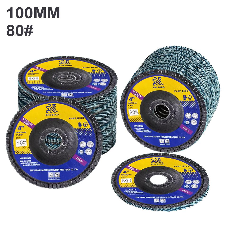 TEMU 10-pack 4inch/4. 5inch/5inch Flap Discs, 60/80 Grit Grinding Abrasive Wheels, Handheld Metal Rust Removal & Polishing, Jewelry Making, Crafts & Sewing Supplies Jewellery Polishing & Buffing