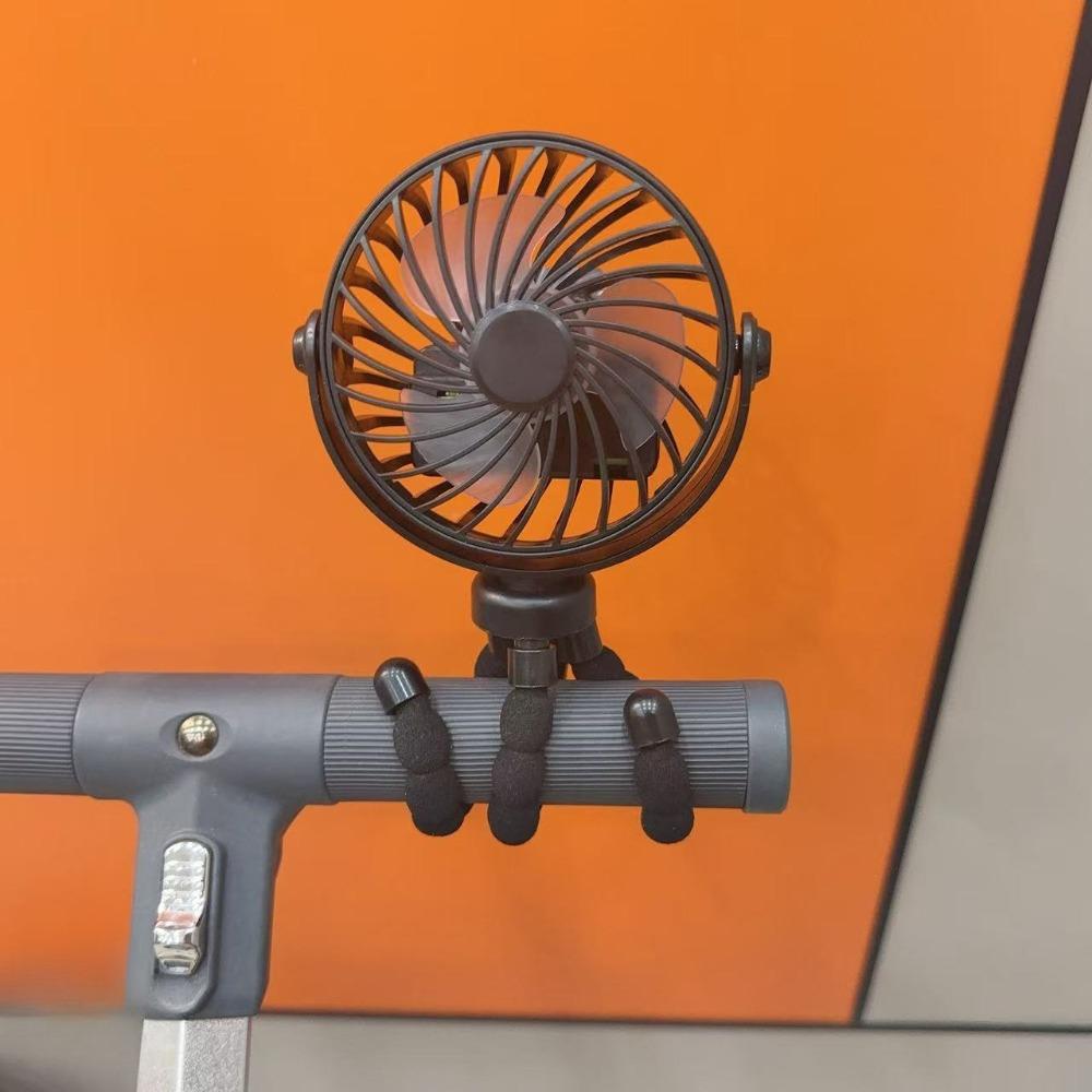 TEMU A 360° Rotating Flexible Handheld Clip Fan, A Portable Mini Fan With Strong Airflow That - Suitable For Strollers, Cribs, Car Seats, Bicycles, Treadmills, Outdoor Travel, And More