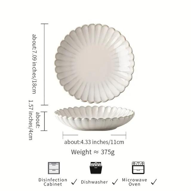 TEMU 독특한 휴일 선물 - 노르딕 스타일 베이지 세라믹 식기, 수제 주방용품, 크리스마스, 집들이, 축제 선물에 이상적, 예술적인 접시, 내구성 있는 주방용품, 고품질 도자기, 장식용 그릇