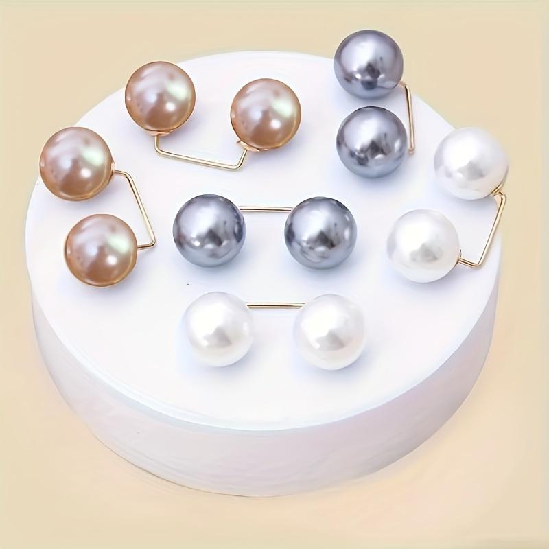 TEMU 10 broches elegantes de de perlas - antideslizantes, ideales para cerrar la cintura, ajustar la escote y bufandas -