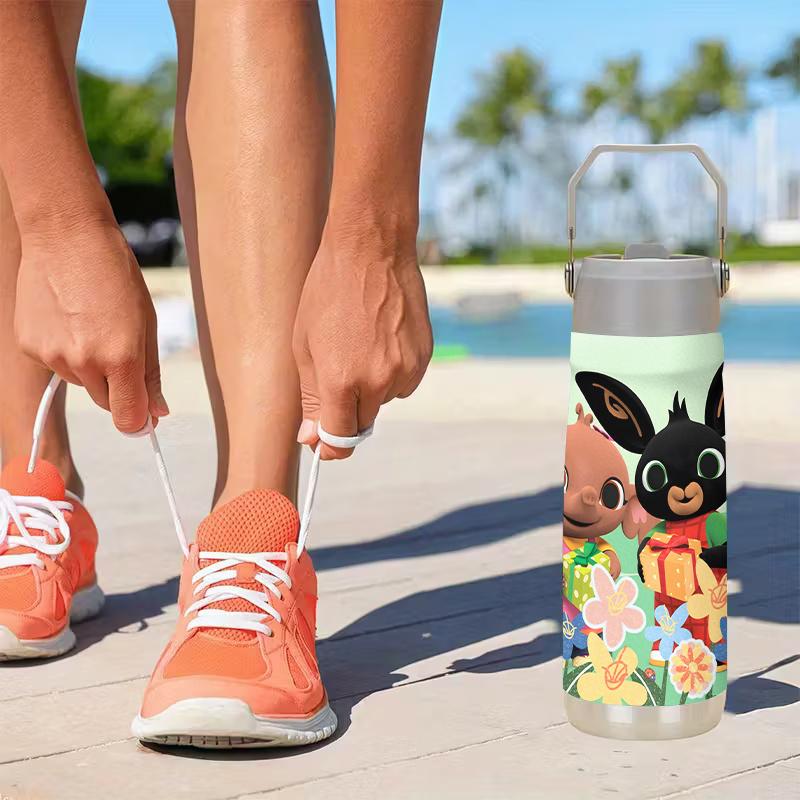 TEMU 1pc 22oz & Bubbles Floral Gift Box Tumbler, Made Of Stainless Steel, Featuring A Double Wall Vacuum Insulation, Ideal For Outdoor Activities And Camping