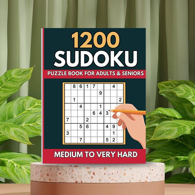 TEMU Ett set med 24 Sudoku-pussel för vuxna, med svårighetsgrad från medium till hög. Det är en utmärkt present till , passar seniorer och är ett idealiskt val för inflyttningsfest och julklappar.