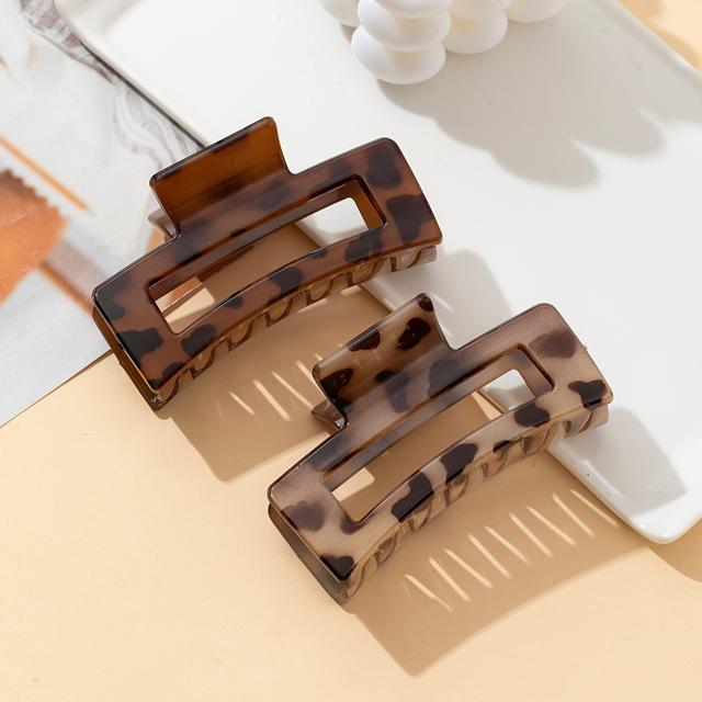 TEMU 2-teiliges Leopardenmuster Haarklammern-Set, Stylische Rückenklammern für Damen – Ideal für und Partys, auch geeignet zum