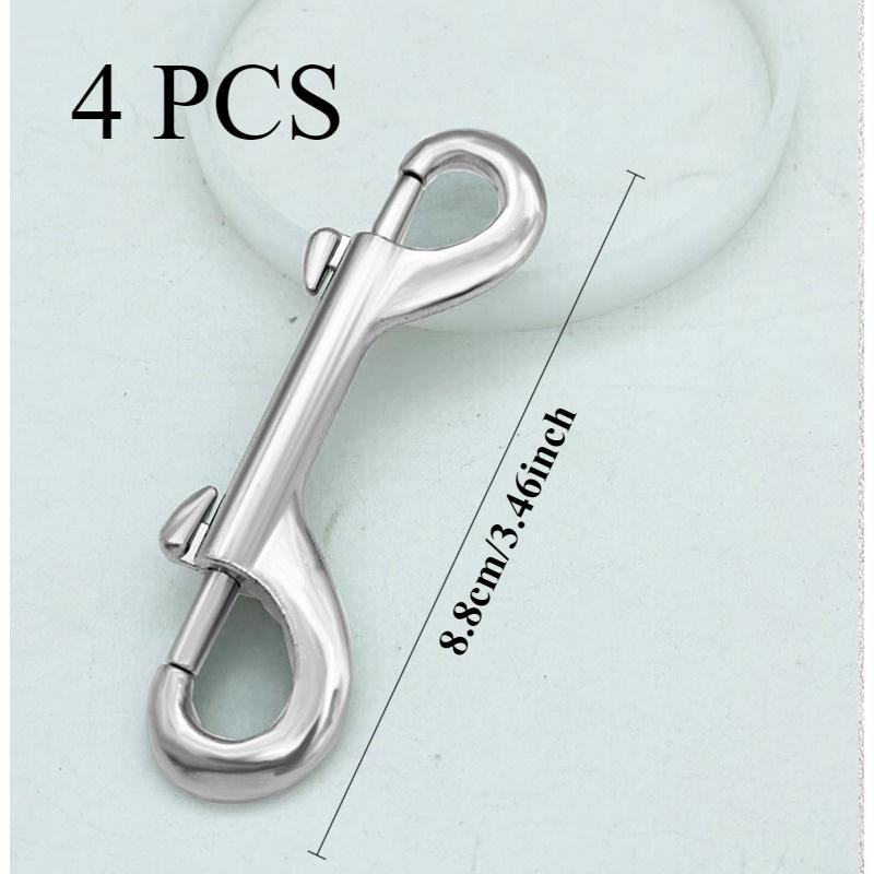 TEMU 4 ganchos de broche de perno de doble - Broches de gatillo de - Clips de buceo - Trabajo pesado - para correa de perro, llavero, equipo de caballo, cubo de alimentación - Juego de 4