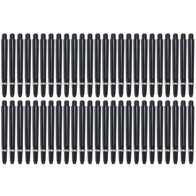 TEMU 50pcs 2ba Nylon Shaft Pc Shaft Dart Accessories Short Size 48mm, Black
