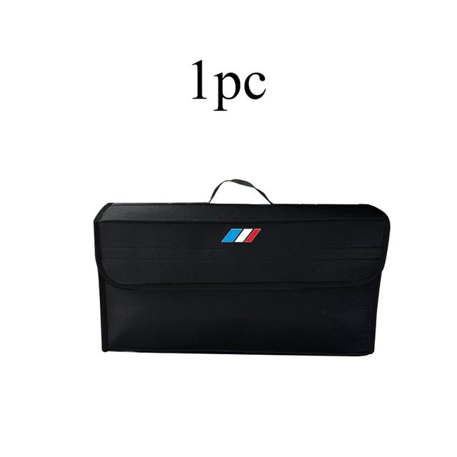 TEMU Fit For Most Cars Trunk Storage Box With Folding Non-slip Compartments & Black Felt Top - Heavy-duty Car Organizer With Design, Tool & Luggage Holder For Suvs, Sedans, (for Sports Cars)