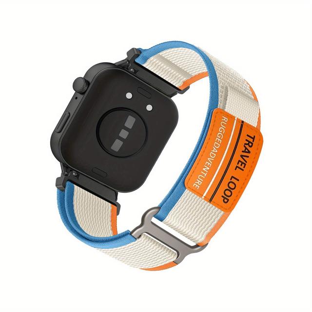 TEMU حزام نايلون لساعة هواوي Watch / Pro/Fit 3 يتميز بتصميم حلقة مسامية، مما يجعله هدية مناسبة لـ 12 عطلة مختلفة.