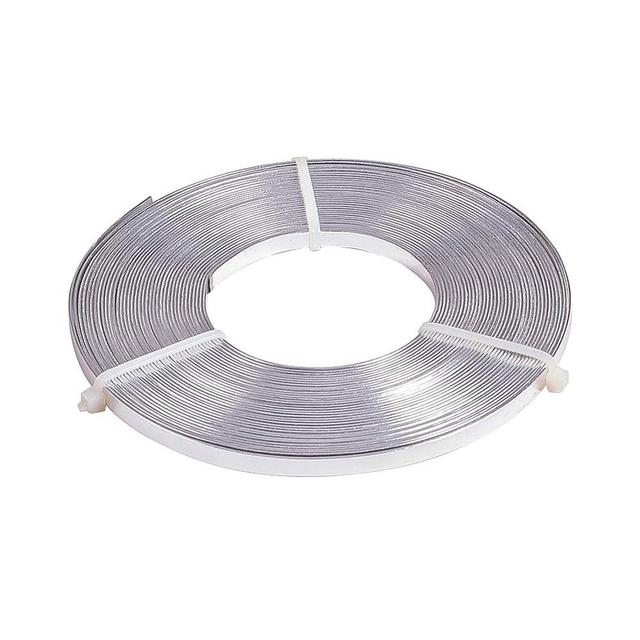 TEMU 1roll 10m (33ft) 5mm Wide Silvery Aluminum Flat Wire Anodized Flat For Jewelry Craft Beading Making 10m/roll Craft Supplies Stickers Handmade