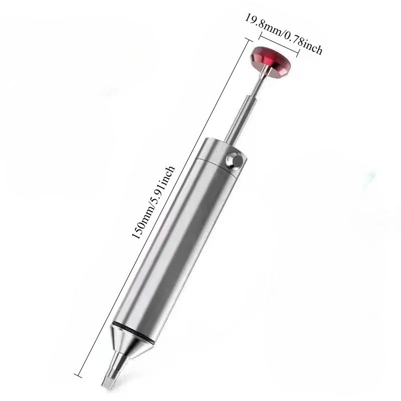 TEMU New Aluminum Powerful Desoldering Pump Suction Tin Soldering Sucker Pen Removal Vacuum Solder Iron Welding Repair Tool