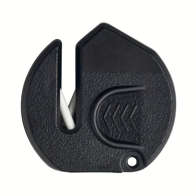 TEMU Portable Mini Sharpener For Polishing With Ceramic Stone And Ergonomic Handle. Compact And Durable , Suitable For Outdoor, Camping, Kitchen, And All 4