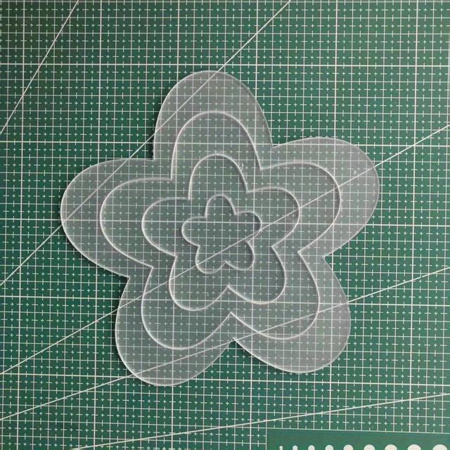 TEMU 투명 아크릴 꽃무늬 자수 스텐실, 핸드 Ồm매 및 패치워크 도구용, 퀼팅 템플릿