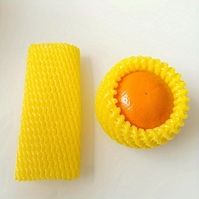 TEMU 100개 화이트 폼 네트 백, 충격 방지 포장 - 와인 글라스, 병, 깨지기 쉬운 물품 및 과일/야채용 - 내구성 PE 소재, 편리한 사용, 병 보호, 야채 캐리어, 재사용 가능, 컴팩트 보관, 튼튼한 구조, 휴대용 가방, 식당 용품, 홈 오거나이저