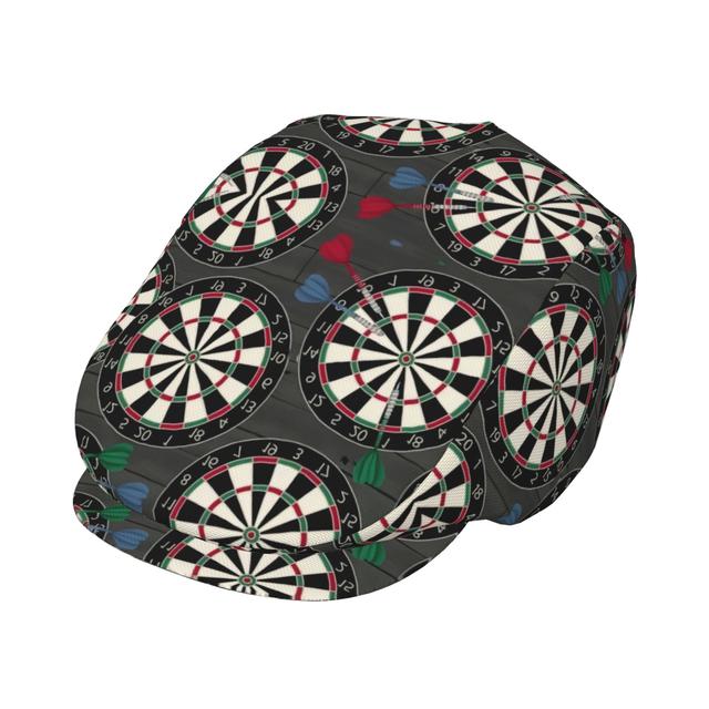 TEMU 1pc Dartboard Pattern Hat - Vintage Party, Games, Themed Events - Lightweight Abs Resin Cap With Dartboard Design - Unisex For - Easy-clean For Teachers, Graduation, - Retro Dart Game Decoration