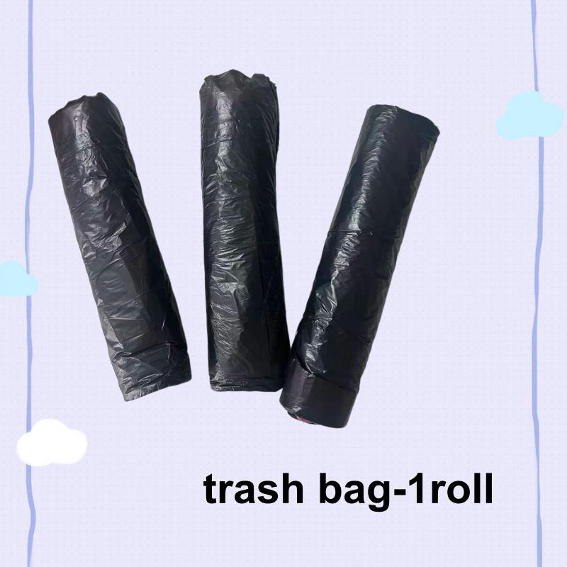 TEMU Bolsas de basura de exterior con cordón (70x85 cm) - Material de PP duradero y extragrueso - Bolsas de basura negras multiusos, ideales para camping, limpieza de césped y hojas, hoteles/
