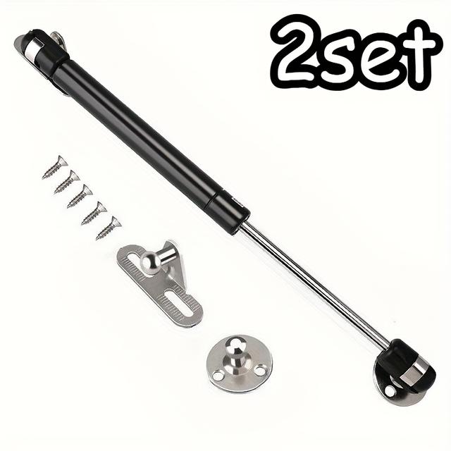 TEMU 4 Sets Of Hydraulic Support Rods, Hinge Brackets For , Suitable For Rv Beds, Storage Doors, Toolboxes, Windows, Kitchen Cabinets, And Furniture Lifts